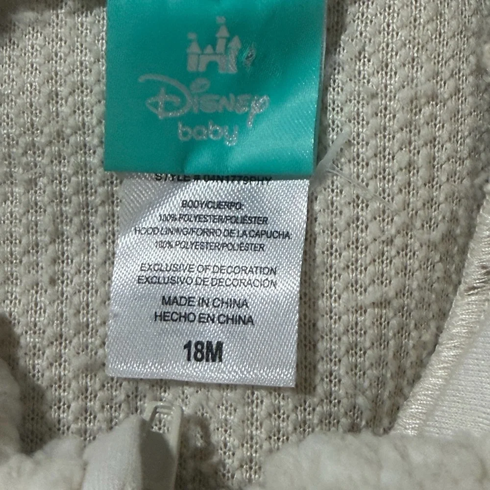 Disney Baby Winnie the Pooh fleece‎ one piece size 18 months new with tags